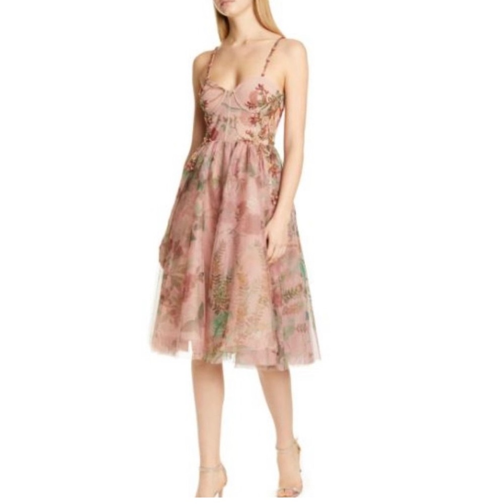 PATBO Patricia Bonaldi Floral Tulle Cocktail Dress NWT